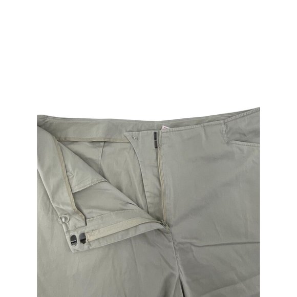Ruby Rd Women's Plus Beige Cropped Crop Stretch Khaki Pants Size 16 - Picture 3 of 12